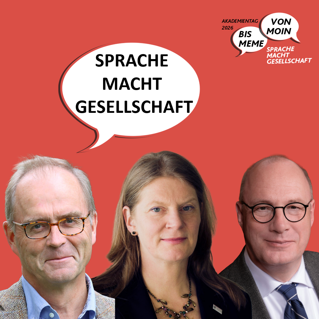 Sprache macht Gesellschaft. Prof. Dr. Daniel G&ouml;ske, Prof. Dr. Andrea Rapp und Prof. Dr. Christoph Markschies